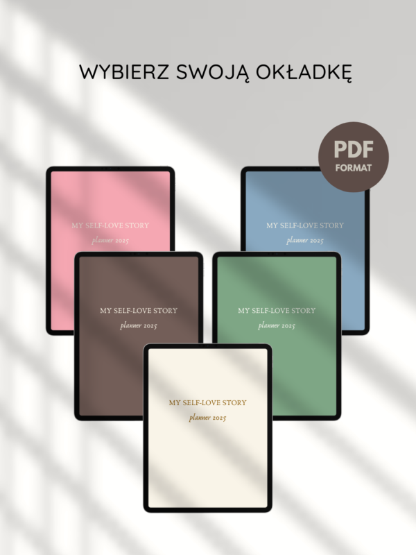 Planer rozwojowy 2025 PDF z różnymi wariantami okładki – wybierz własny styl